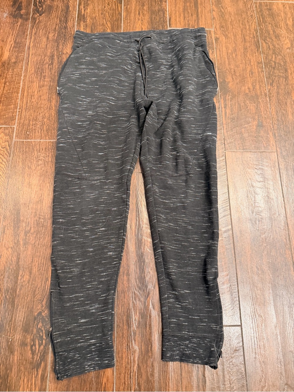 Vestion Space Dye Black Jogger Sweatpants Large